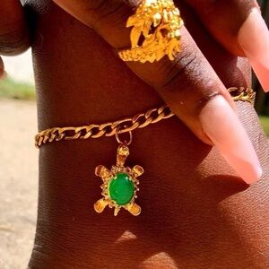 Turtle anklet necklace